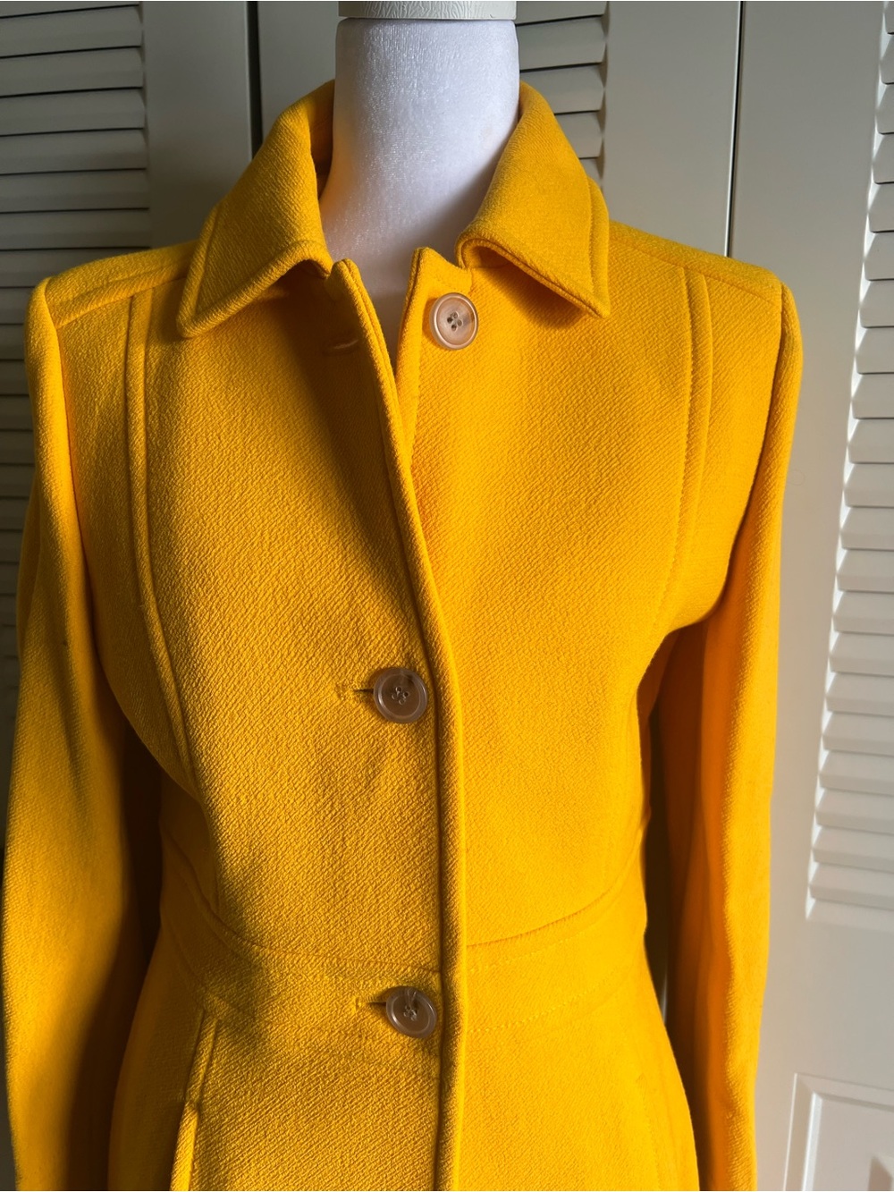 J. Crew Classic Lady Day Coat - Italian Double-Cloth Wool - Size 4 - Like New - Picture 3 of 7